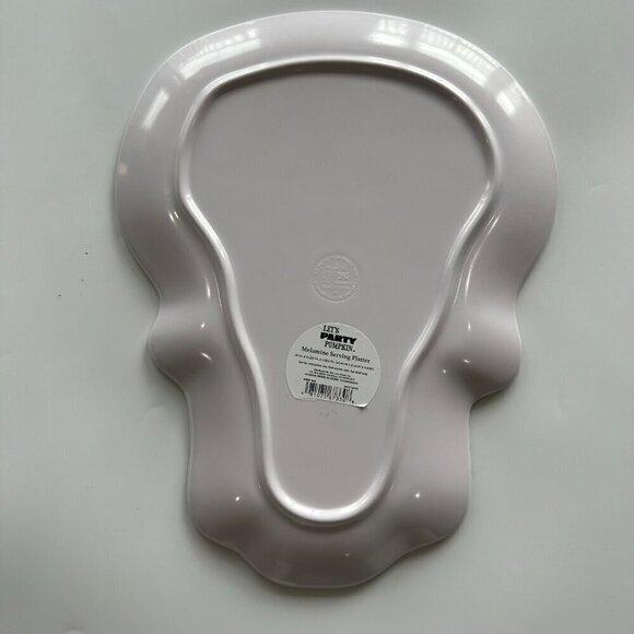 Day of the Dead Skeleton Skull Halloween Decor Melamine Serving Platter - Picture 3 of 3